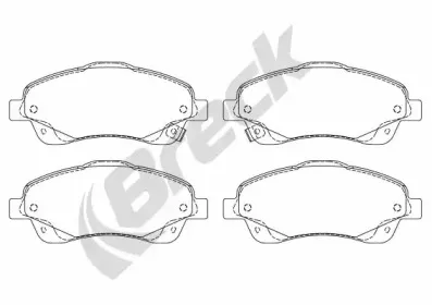 Комплект тормозных колодок, дисковый тормоз BRECK купить